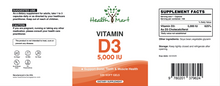 Load image into Gallery viewer, D3 Vitamin Capsules - 100 softgels