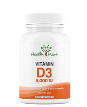 Load image into Gallery viewer, D3 Vitamin Capsules - 100 softgels